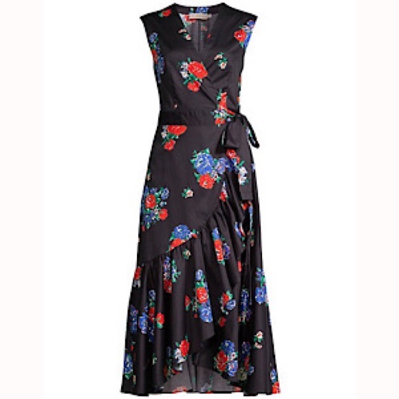 “NEW” Tory Burch Floral Printed Wrap Dress - Picture 4 of 8